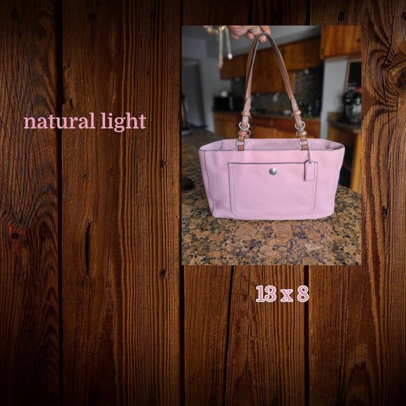 COACH Chelsea pebbled Leather Satchel in pink - Picture 7 of 10